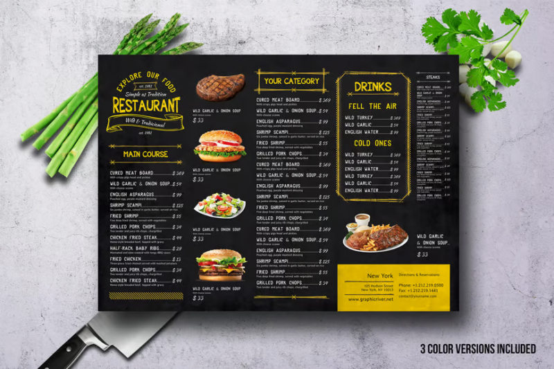Drinks Menu