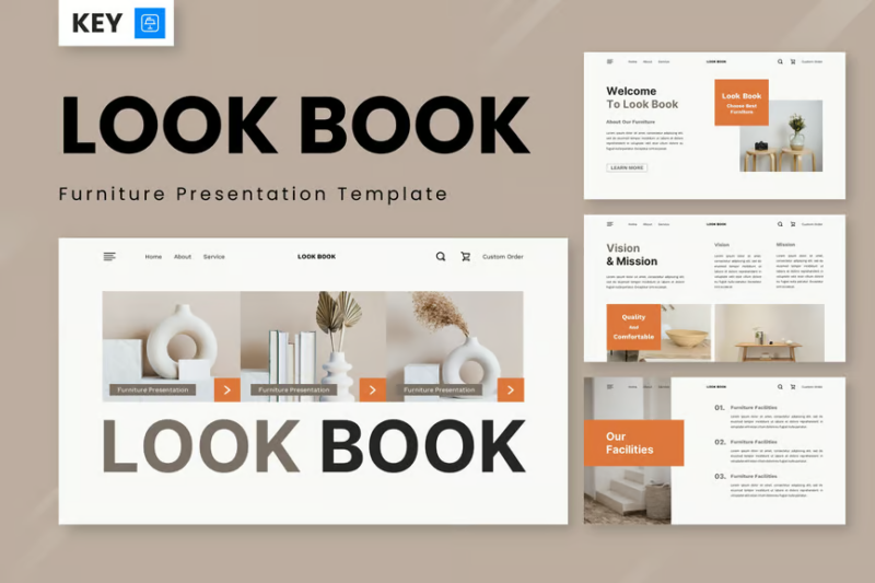 Look Book - Furniture Keynote Templates