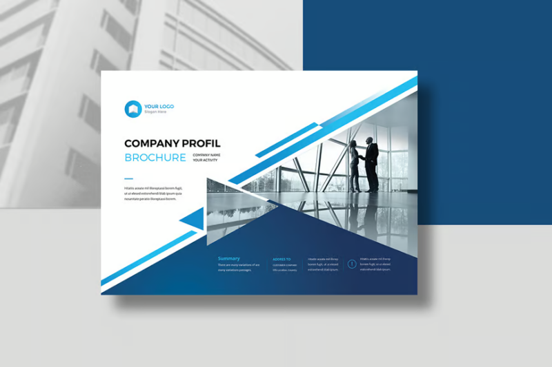 Company Profile Landscape, Print Templates ft. company & corporate - Envato