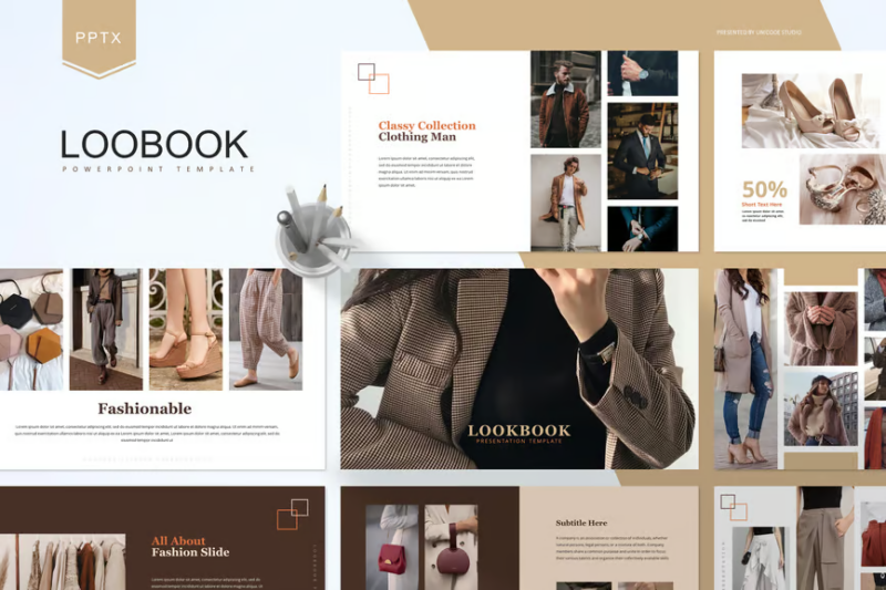 Lookbook Fashion - Powerpoint Template