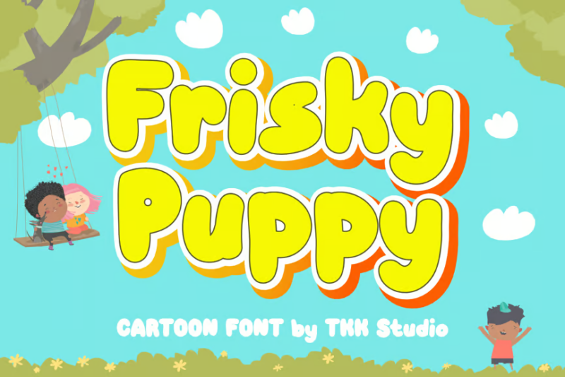 Frisky Puppy - Cartoon Font