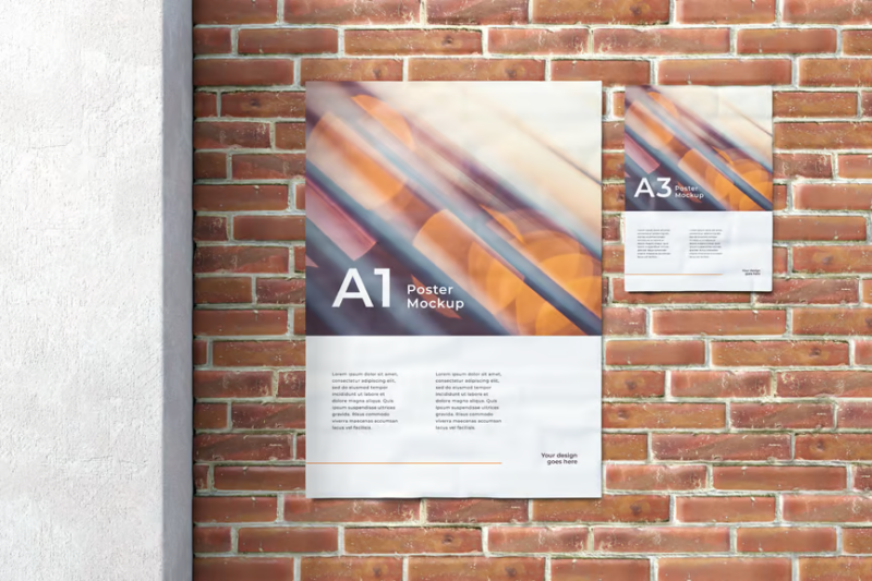 Paper Texture Poster Mockup