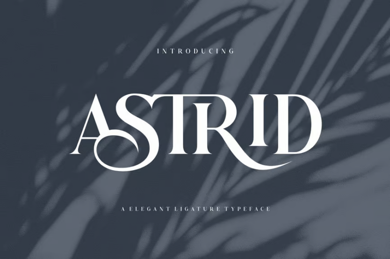 Astrid Elegant Ligature Typeface