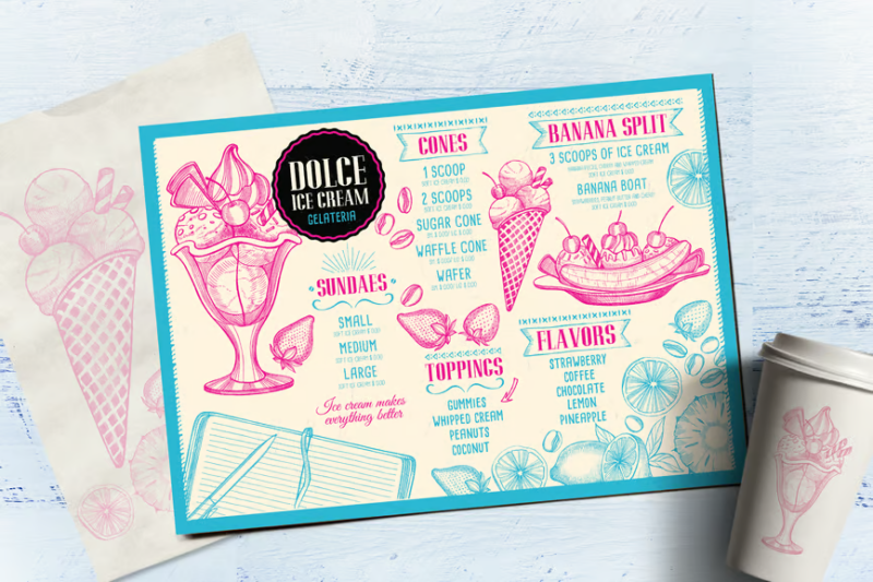 Trifold Restaurant Menu