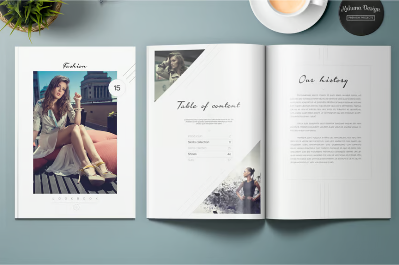 Fashion Lookbook , Print Templates