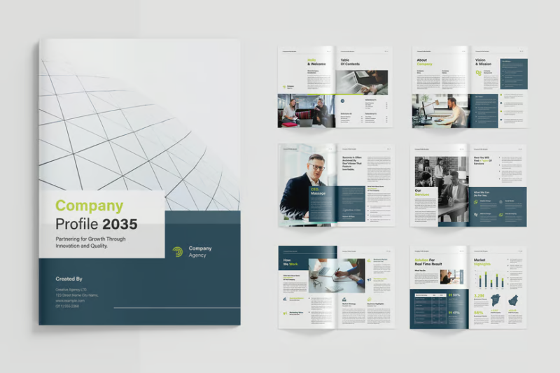 Company Profile, Print Templates ft. a4 & brochure - Envato