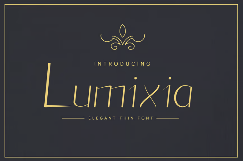 Lumixia - Elegant Font