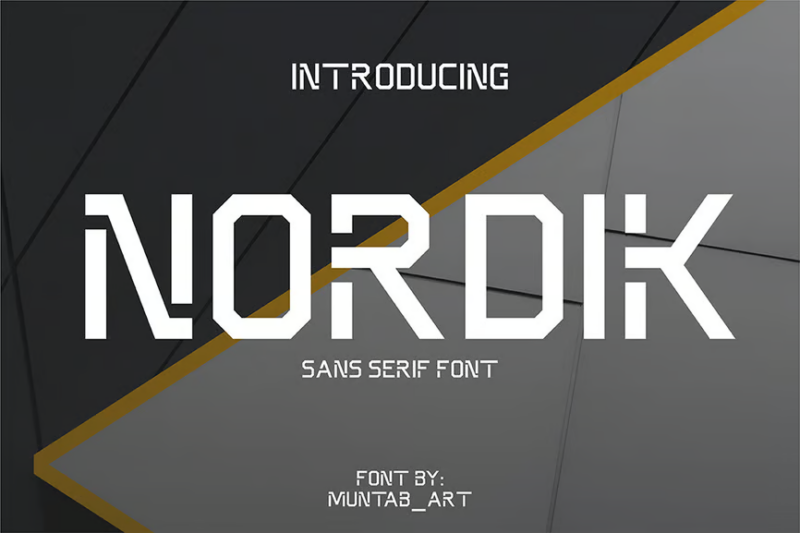 Nordik | Future Font