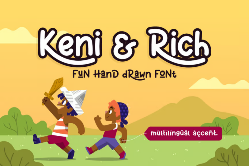 Keni&Rich - Fun Cartoon Display Font