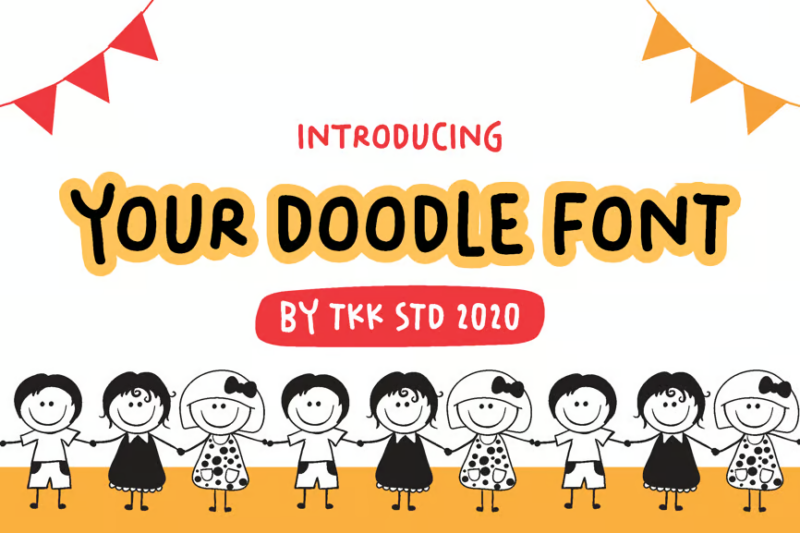 Playful Cartoon Font - Your Doodle Font