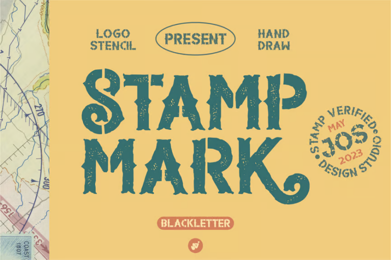 Stamp Mark - Vintage Stencil