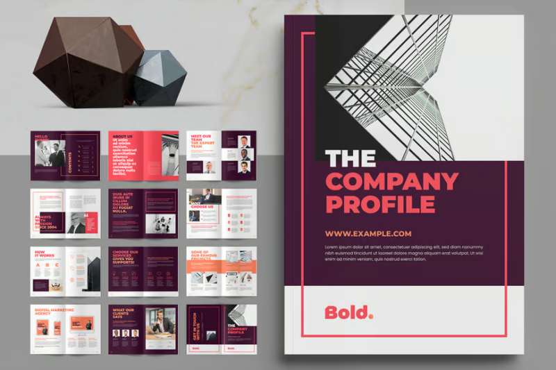 The Company Profile, Print Templates ft. agency & beautiful - Envato