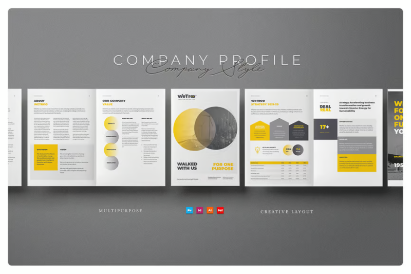 Company Profile, Print Templates ft. informational & modern - Envato