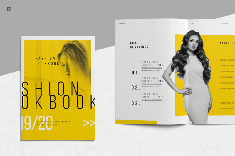 Lookbook, Print Templates