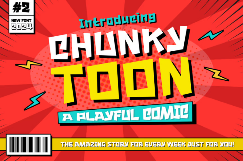 Chunky Toon - Playful Display Font