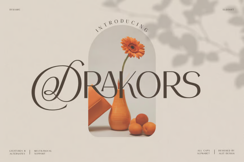 Drakors elegant font