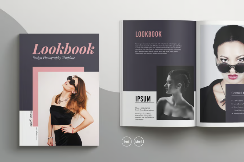 Photography Lookbook, Print Templates