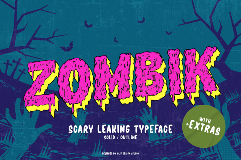 Zombik Typeface