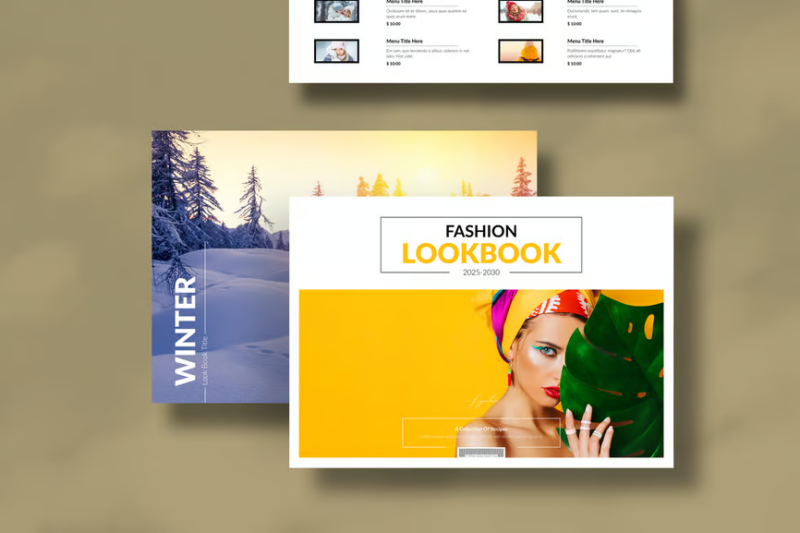 Fashion Lookbook Template, Print Templates