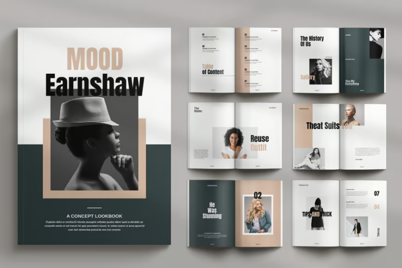 Lookbook Template, Print Templates