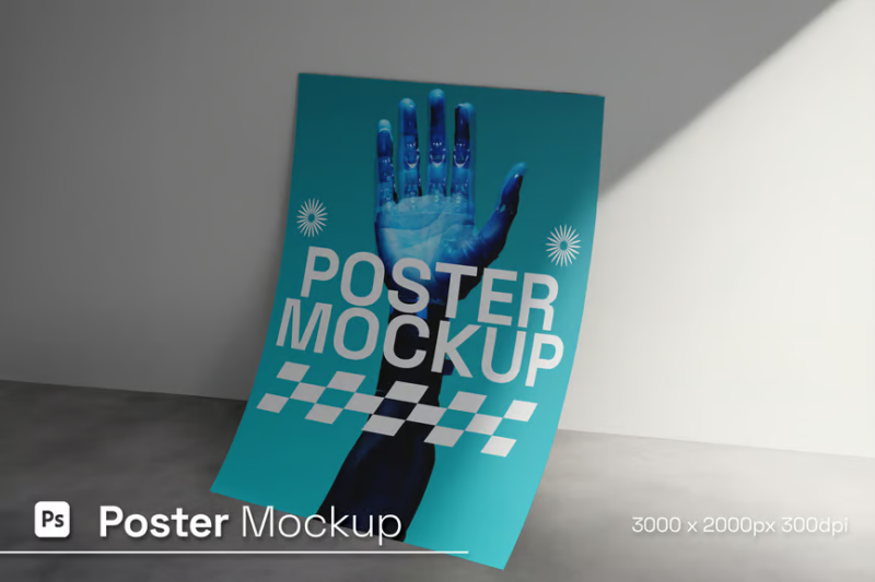 Photorealistic Poster Mockup