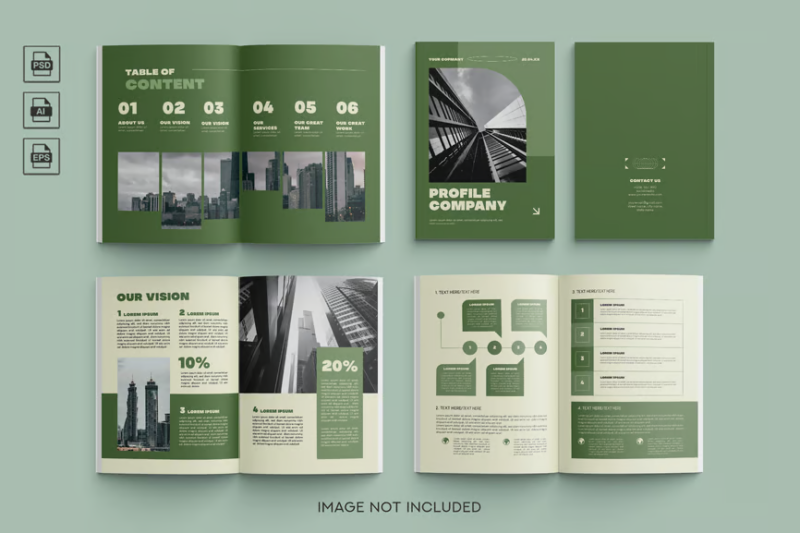 Company Profile Template, Print Templates ft. agency & report - Envato