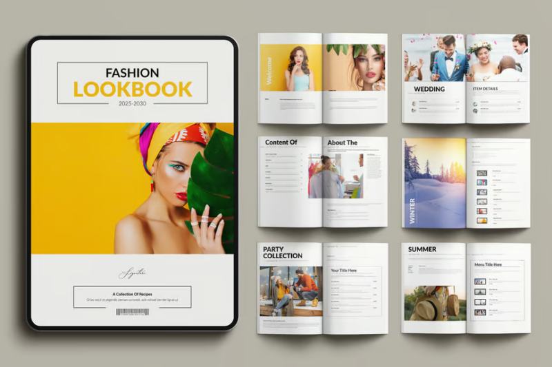 Fashion Lookbook Template, Print Templates