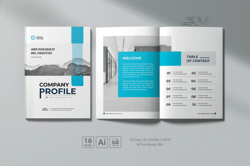 Company Profile, Print Templates ft. agency & report - Envato