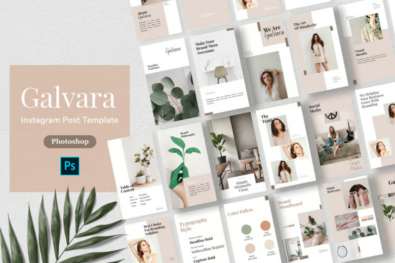 Galvara - Minimalism Instagram Story Template, Social