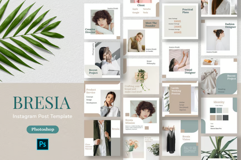 Bresia - Instagram Post Template, Social