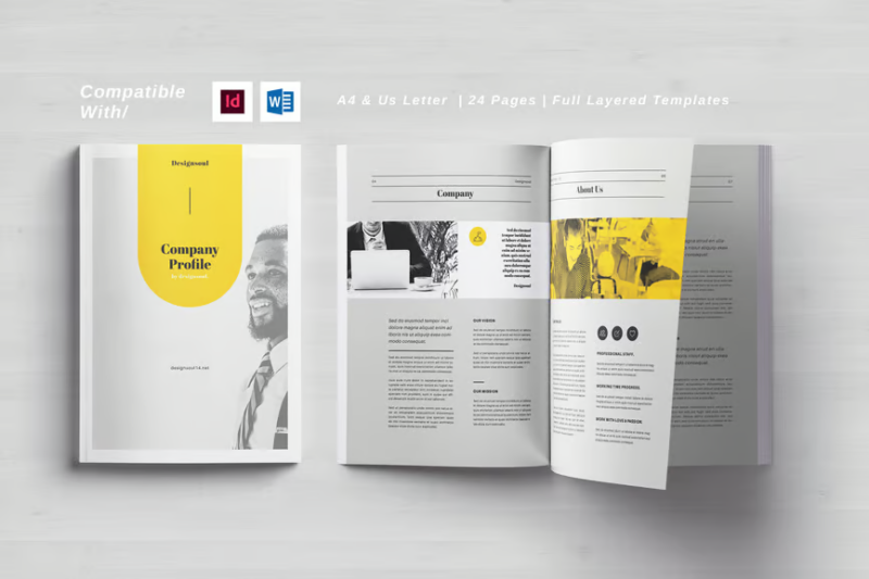 The Company Profile, Print Templates ft. agency & report - Envato