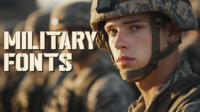 military fonts hero shot