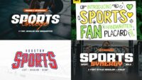 sports fonts