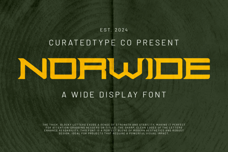 Norwide - Wide Display Font