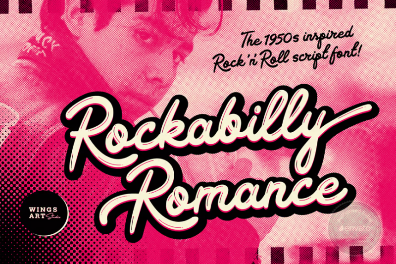 Rockabilly Romance - A 1950s Script Font
