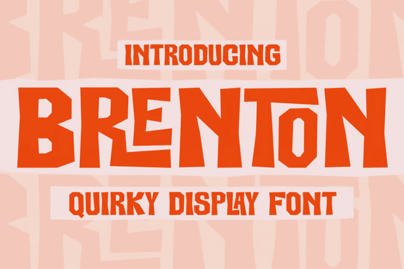 Brenton Quirky Display Font
