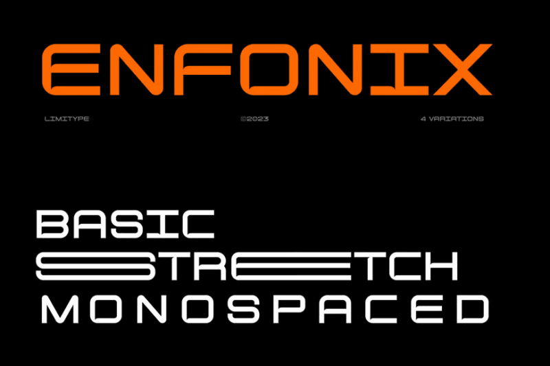 Enfonix - Stretch Font