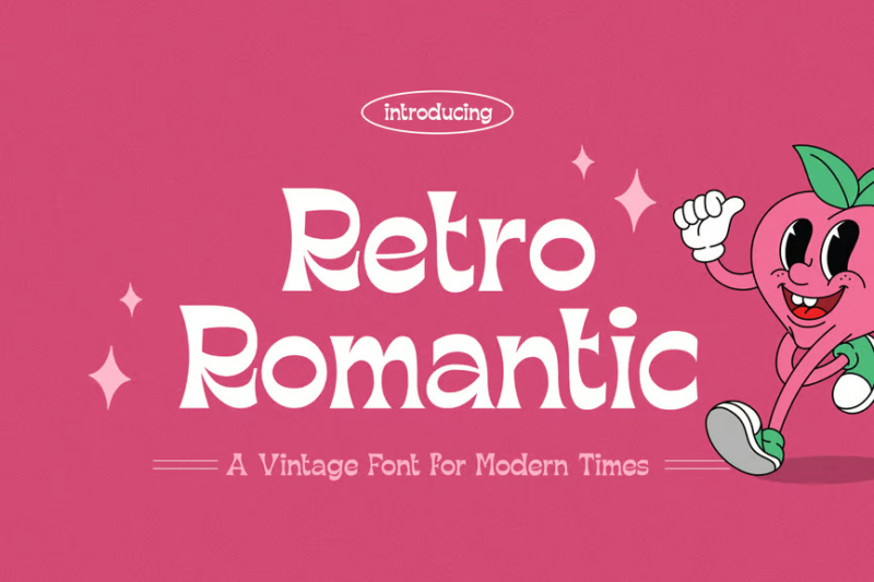Retro Romantic Font