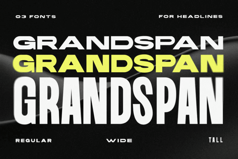 Grandspan - A Bold Font Family