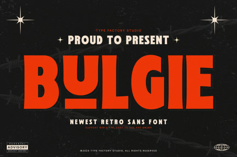 Bulgie - Newest Retro Sans Font