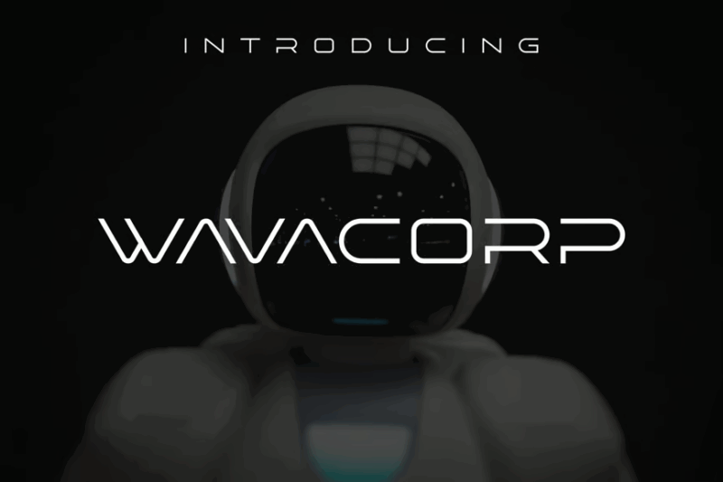 Wavacorp modern font