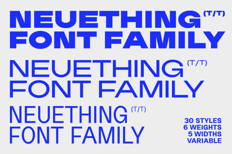 Neuething Sans Serif Font