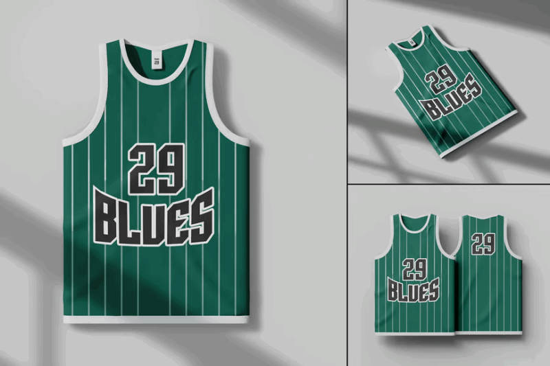 Basketball Jersey Mockup Set