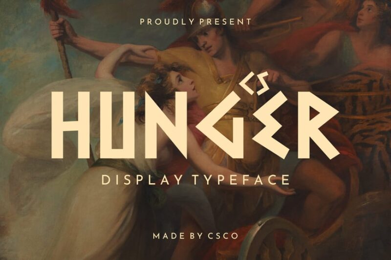 Hunger – Ancient Greek Font