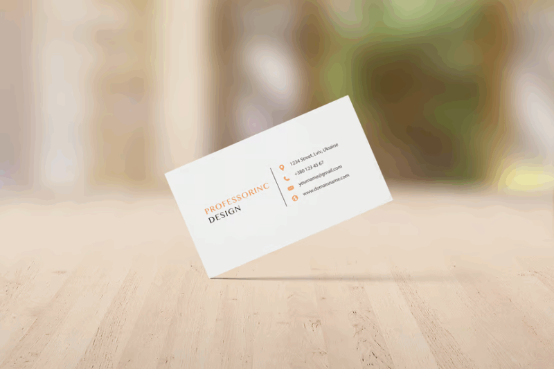 Standard 3.5x2 Card Mockup