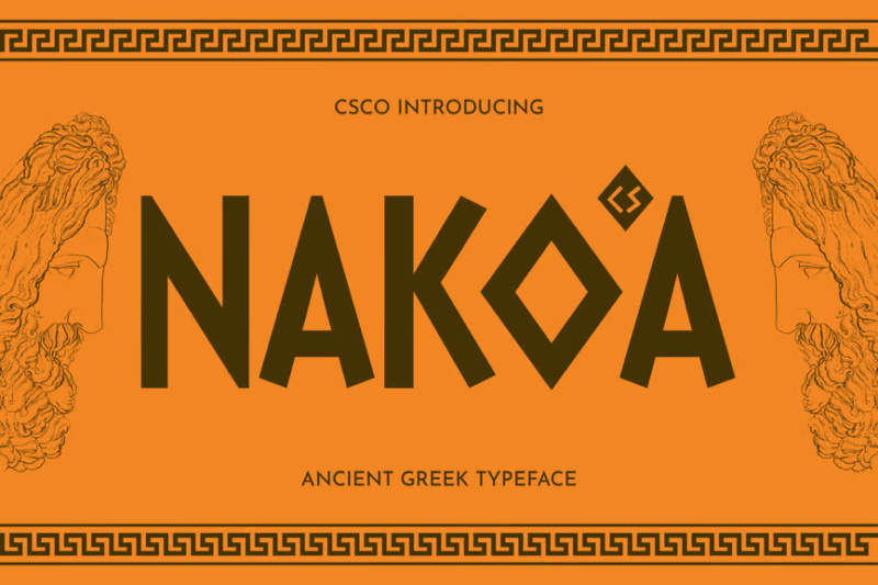Nakoa – Ancient Greek Font