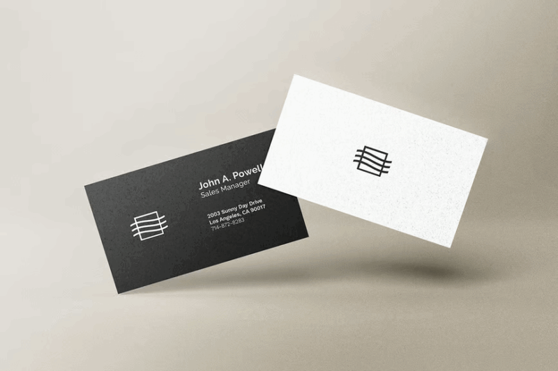 Sleek Card Mockup for Designers