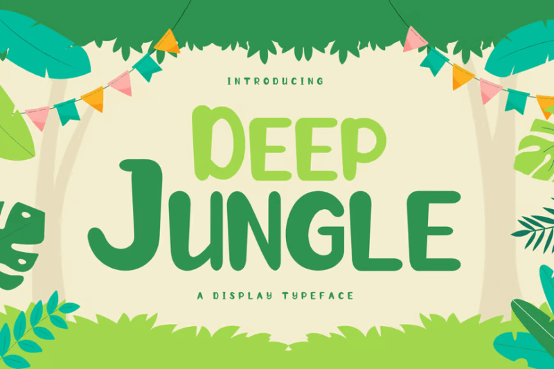 Deep Jungle - Display Font