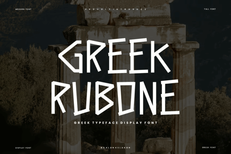 Greek Rubone - Ancient Greek Font