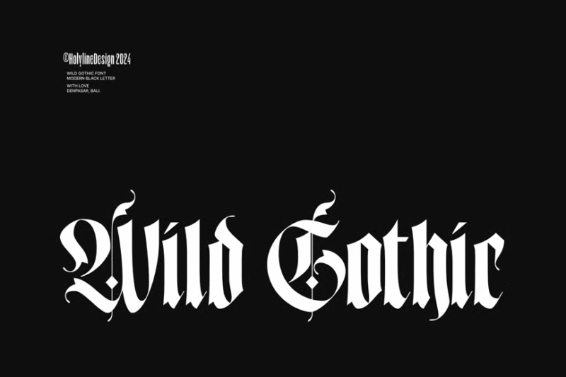 Wild Gothic - Experimental Blackletter